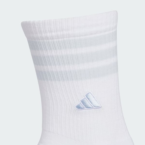 White 3-STRIPES CREW SOCKS