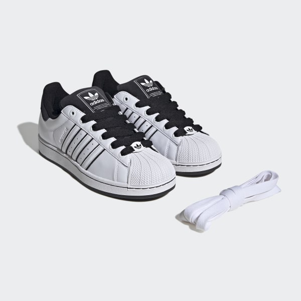 ジャイジャイ　白2黒2 Superstar_II_Shoes_White_JH546