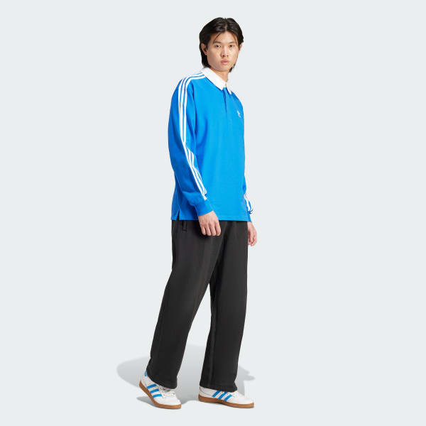 Blue Adicolor Rugby Polo Shirt
