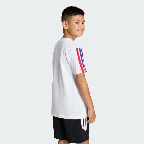 Blanco Polera con ADN de Chile para niños