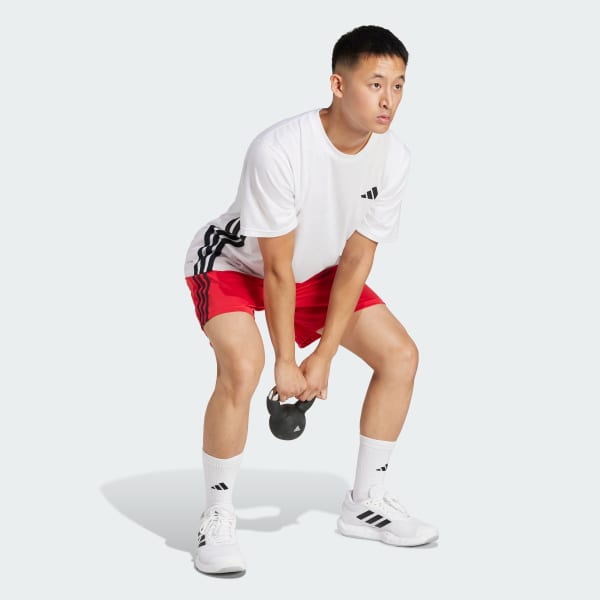 Train Essentials Piqué 3-Stripes Training Shorts