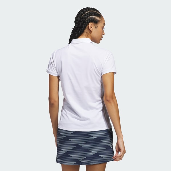 adidas Ultimate365 Tour Twistknit Polo Shirt - White | Free