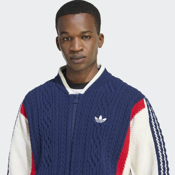 adidas RETRO REMIX CARDIGAN - Blue | Free Shipping with adiClub