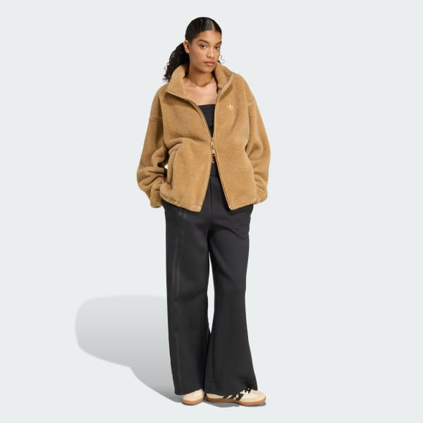 Brown Essentials Teddy Jacket