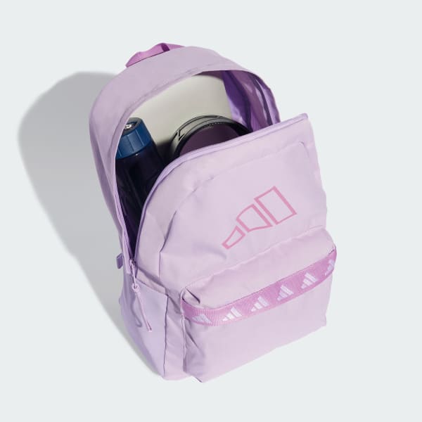Purple adidas Classic Tape Backpack