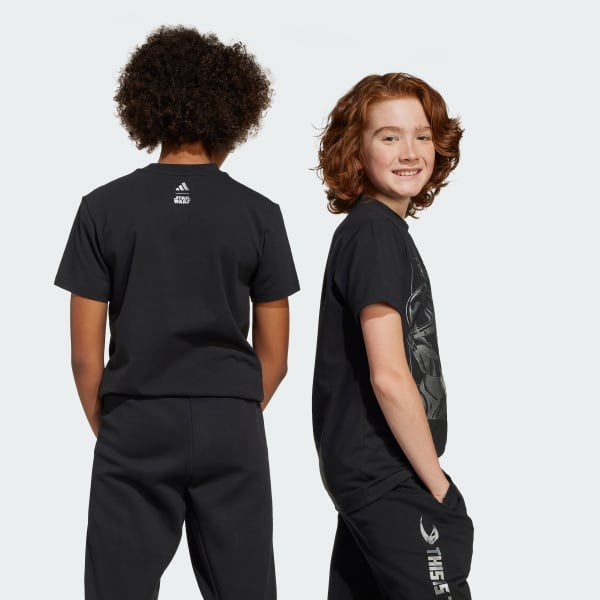 สีดำ เสื้อยืดพิมพ์ลาย ADIDAS STAR WARS MANDALORIAN