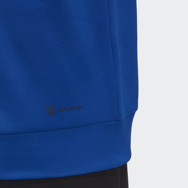 Blu Felpa con cappuccio AEROREADY Game and Go Big Logo TO644