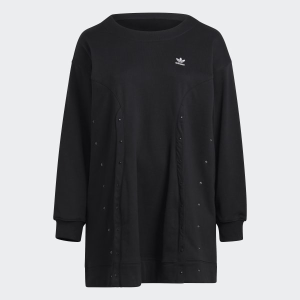 Black Always Original Sweatshirt Dress (Plus Size) KO497