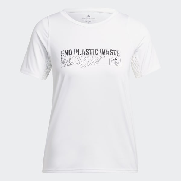 Blanco Camiseta de Running Run Fast Parley