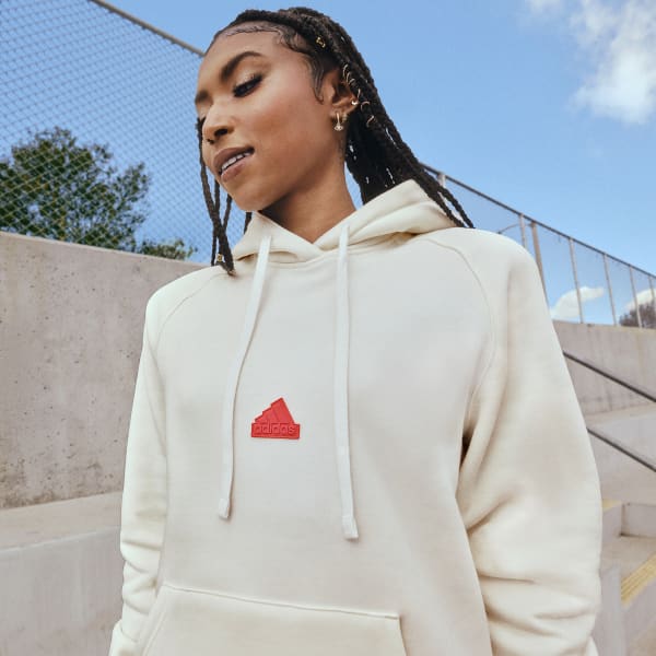 White Oversized Hoodie HQ512