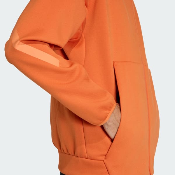 adidas Z.N.E. Full-Zip Kapüşonlu Üst - Turuncu | adidas Türkiye