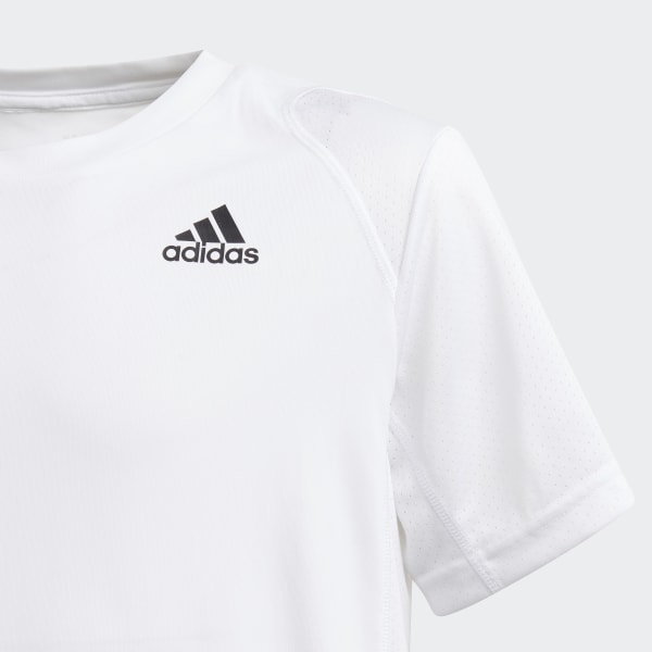 Hvit CLUB TENNIS 3-STRIPES T-Shirt JLO62