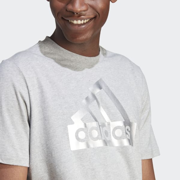 adidas Sportswear Future Icons Metallic T Shirt Grey adidas