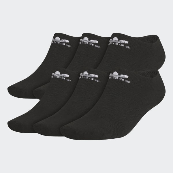 noir M OG Trefoil 6Pack No Show