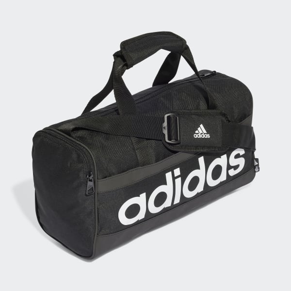 adidas Essentials Linear Duffel Bag Extra Small - Black | adidas ...