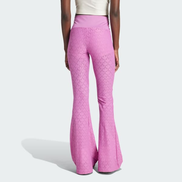 Violeta Pants Fashion Monogram Encaje Acampanados