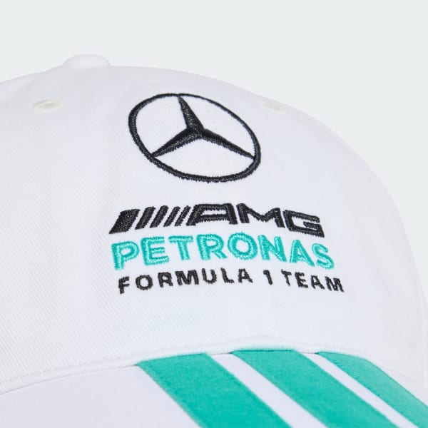 Beyaz MERCEDES - AMG PETRONAS FORMULA 1 TEAM DNA 3 STRIPES ŞAPKA