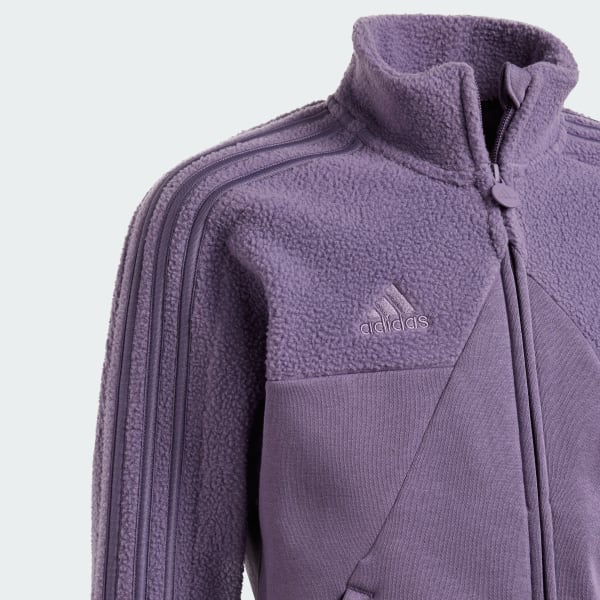 Purple Tiro Fleece Track Top Kids
