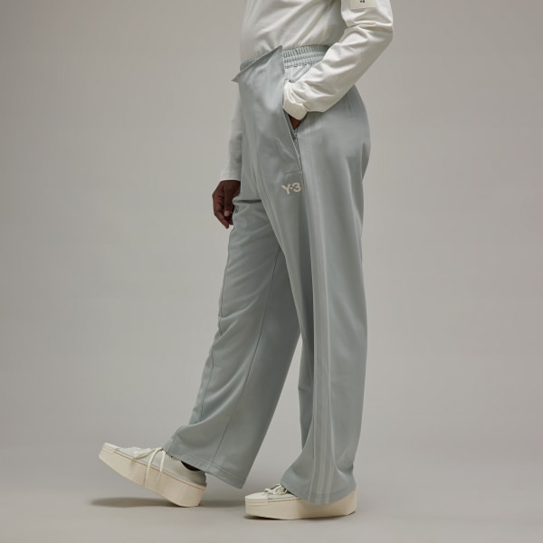 Gri Y-3 Firebird Wide-Leg Eşofman Altı