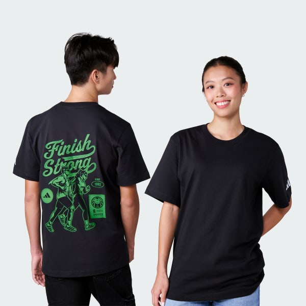 Black STANDARD CHARTERED SINGAPORE MARATHON FINISH STRONG TEE