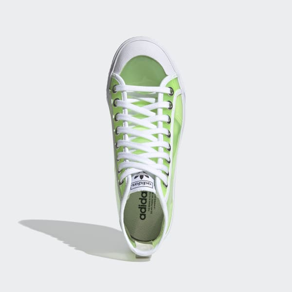 adidas sneakers green and white