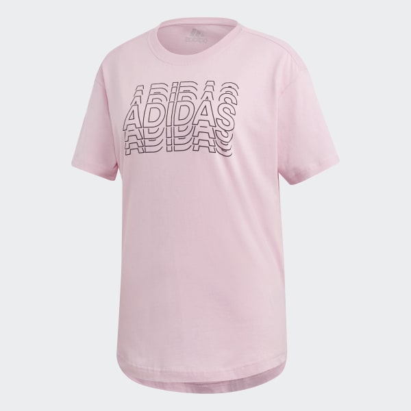 true pink adidas shirt