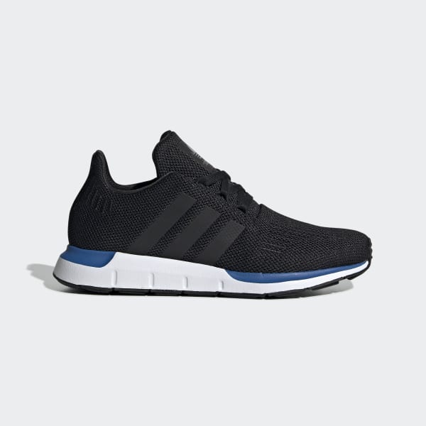 adidas black blue shoes