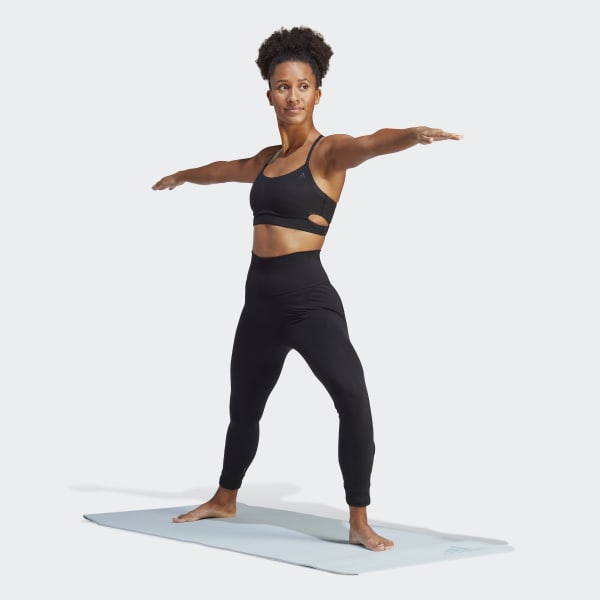 adidas Yoga Studio Light-Support Longline Training Bra - Black | adidas ...