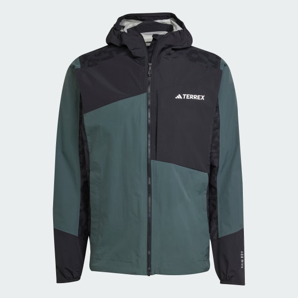 Grau TERREX Xperior Hybrid RAIN.RDY Regenjacke