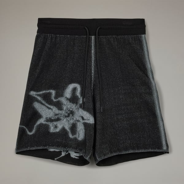 【Y-3】Graphic Knit Shorts Black / White Y-3 GFX Knit Shorts