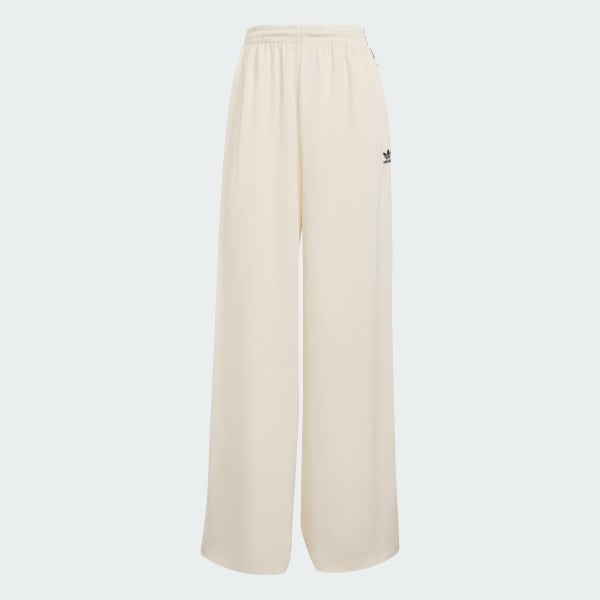 White Adicolor Satin Wide Leg Track Joggers