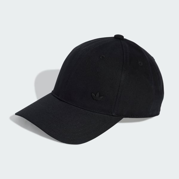 Negro Gorra Everyday Icons con Trefoil metálico en el mismo tono