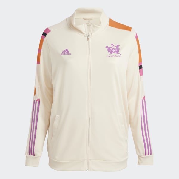 beige Thebe Magugu Tiro Trainingsjack (Grote Maat) Z3068
