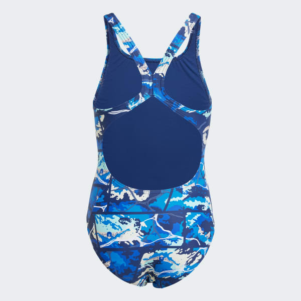 Bleu Maillot de bain graphique Enfants