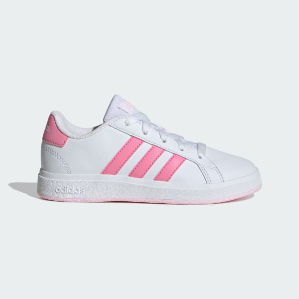 adidas Grand Court Lifestyle Tennis Lace-Up Shoes - White | Free ...