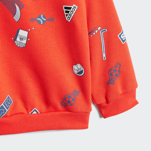 adidas Brand Love Jogger and Pants Set Orange adidas UK
