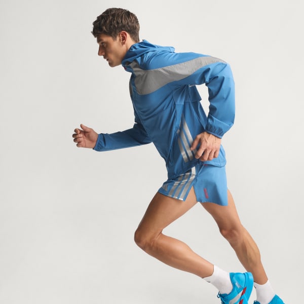 สีน้ำเงิน เสื้อแจ็คเก็ตสำหรับวิ่ง Adizero Ekiden