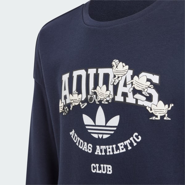 Adidas crew sweatshirt sales junior