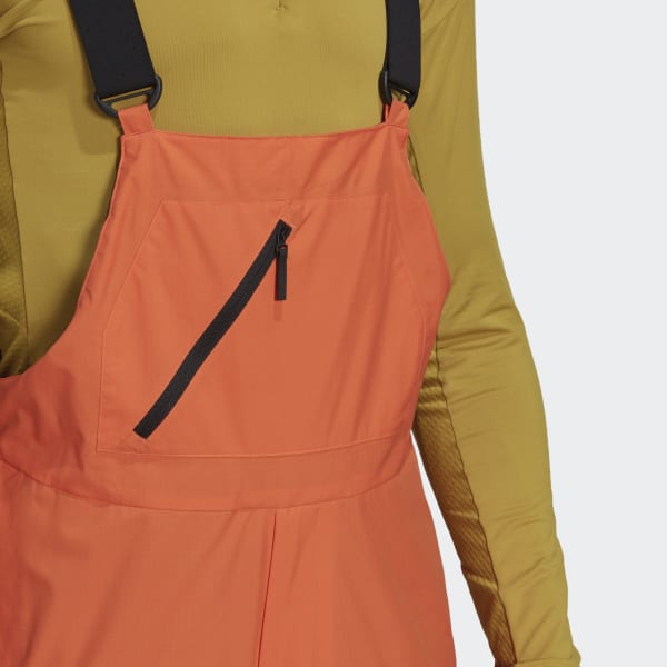 Pomarańczowy Resort Two-Layer Insulated Bib Pants