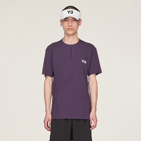adidas Y-3 Tennis Pro FreeLift Zip Tee - Black | Free Shipping