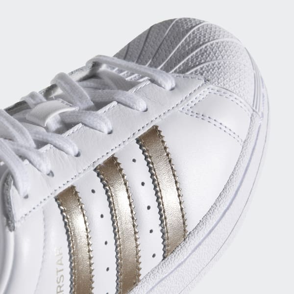 Women's Superstar Cloud White and Gold 