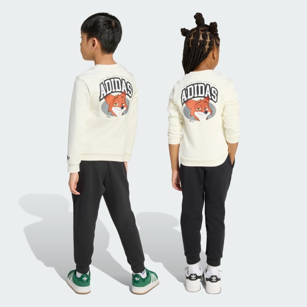 White adidas x Disney Crew Set Kids