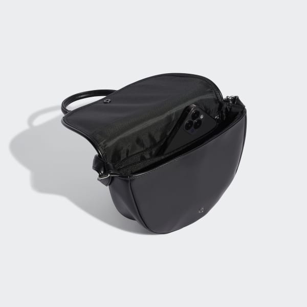 ☆Adidas☆Original Polyurethane Trefoil Satchel Bag Adidas Originals Polyurethane Trefoil Shoulder Bag - Black