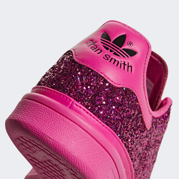 adidas stan smith pink glitter