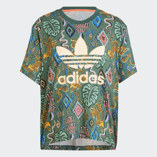 adidas x FARM Rio Trefoil Tee Green adidas Thailand