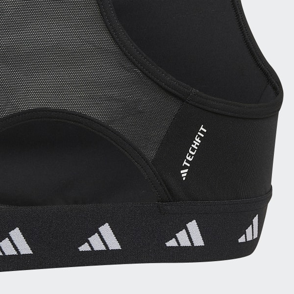 new adidas TechFIT AEROREADY SPORT BRA girl's sz M 10-12 purple layer tank  top