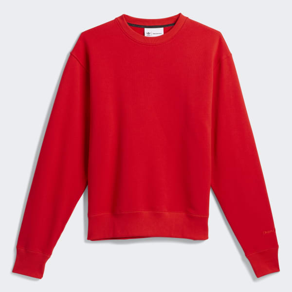 Red Pharrell Williams Basics Crew Sweatshirt (Gender Neutral) L9595