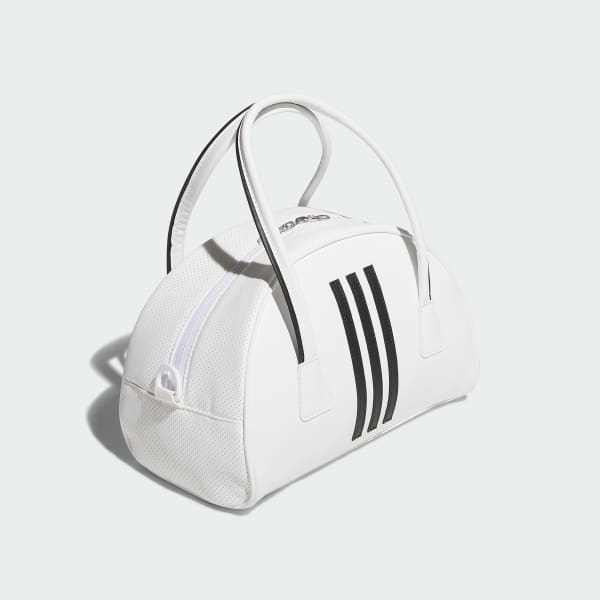 White 3-Stripes Round Bag