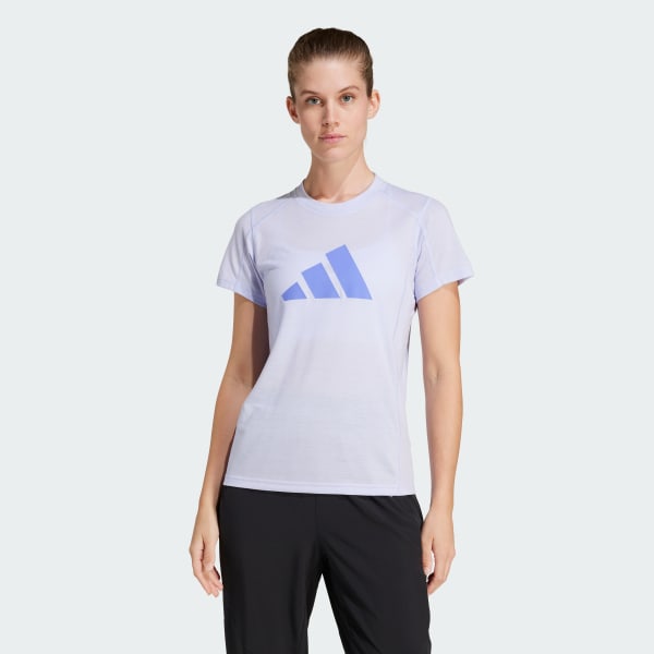 Purpura Polo de Entrenamiento Train Essentials Big Performance Logo