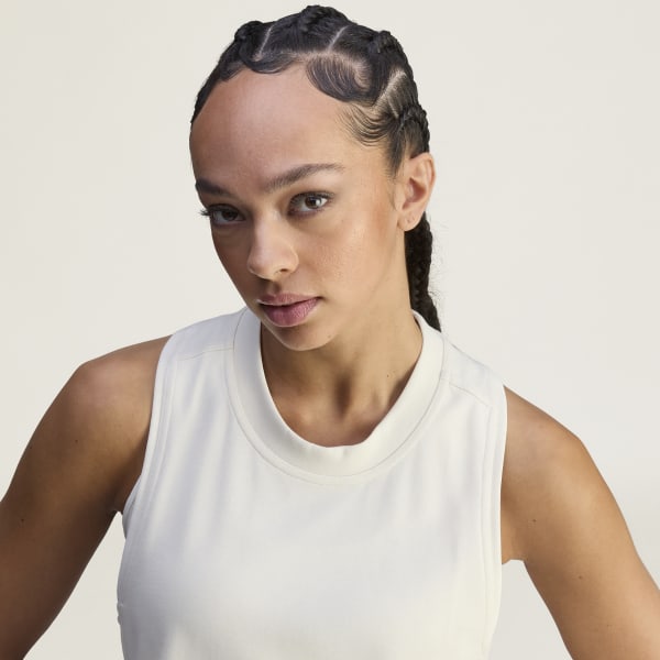 adidas by Stella McCartney ロゴ タンクトップ - ベージュ